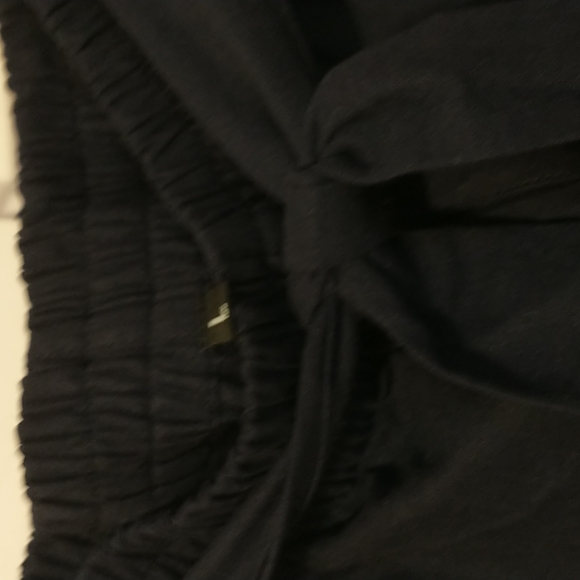 Brand New in bag Navy Palazzo Pant w/ front tie and pockets stretch waist Size L - Picture 5 of 8